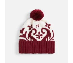Шапка Wintertude, красная с белым
