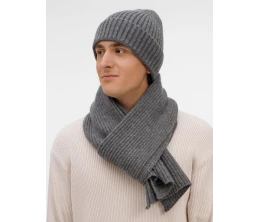 Шарф Laconi, темно-серый меланж