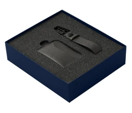 Подарочный набор Long River: картхолдер, ремешок для ключей, синяя коробка