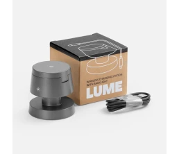 Станция беспроводной зарядки с подсветкой Lume, серая