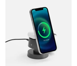 Станция беспроводной зарядки с подсветкой Lume, серая