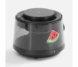 Bluetooth-колонка с подсветкой и беспроводной зарядкой Quantium, черная