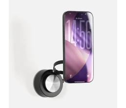 Вакуумная магнитная подставка airFix, черная с серым