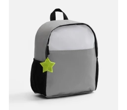 Пешеходный светоотражатель с цепочкой «Звезда», желтый неон