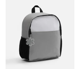 Пешеходный светоотражатель с цепочкой «Снежинка», белый