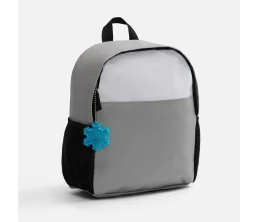 Пешеходный светоотражатель с цепочкой «Снежинка», синий