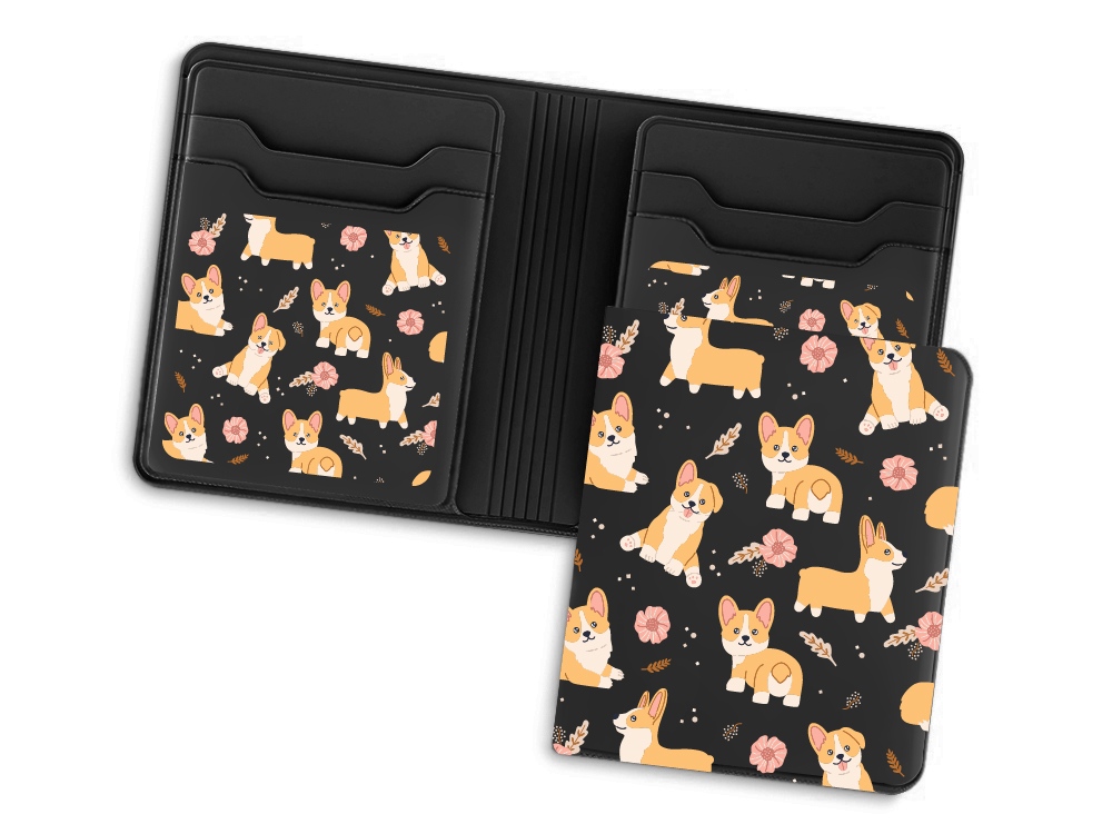 Картхолдер с отделением для наличных денег с возможностью полноцветной УФ-печати, софт-тач Картхолдер с отделением для наличных денег с возможностью полноцветной УФ-печати, софт-тач