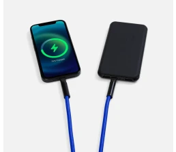 Кабель-ланьярд energyFlex Power Delivery 60 Вт, темно-синий