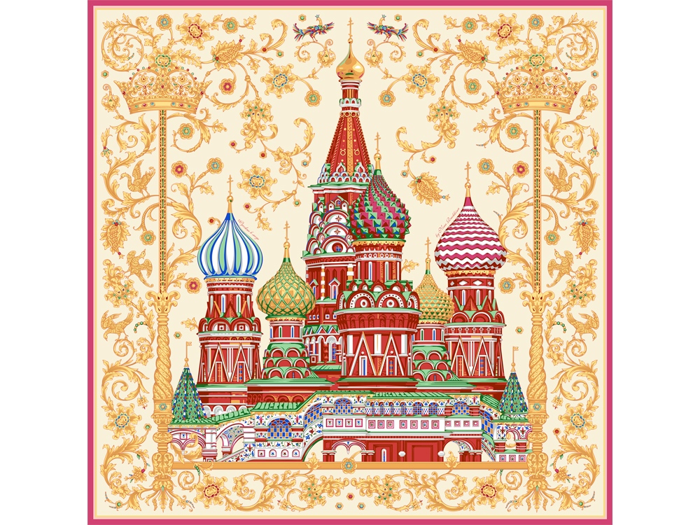 Платок «Собор Василия Блаженного» Платок «Собор Василия Блаженного»