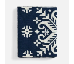 Шарф Wintertude L, синий с белым Шарф Wintertude L, синий с белым