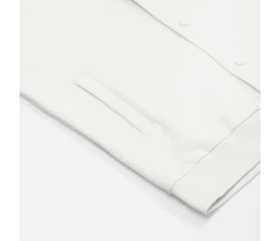 Бомбер унисекс Nuppu, молочно-белый