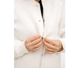 Бомбер унисекс AtmosWear, молочно-белый