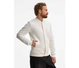 Бомбер унисекс AtmosWear, молочно-белый