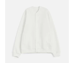 Бомбер унисекс AtmosWear, молочно-белый