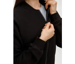 Бомбер унисекс Townie, черный