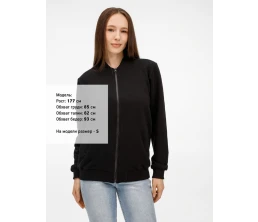 Бомбер унисекс Townie, черный