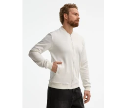 Бомбер унисекс Townie, молочно-белый