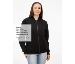 Бомбер унисекс Estado, черный