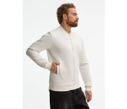 Бомбер унисекс Estado, молочно-белый