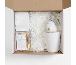 Набор «Планы на счастье», белый с золотистым Набор «Планы на счастье», белый с золотистым