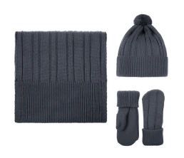 Набор Knit Beat, серый (графит)