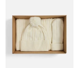 Набор Knit Beat, белый (молочный)