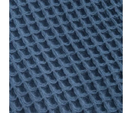 Плед вафельный Elenglect, темно-синий