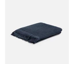 Плед вафельный Elenglect, темно-серый