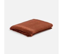 Плед вафельный Elenglect, оранжевый