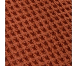 Плед вафельный Elenglect, оранжевый