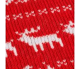 Плед Holidale, красный с молочным