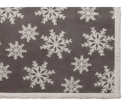 Плед Snowflake новогодний с капюшоном