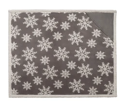 Плед Snowflake новогодний с капюшоном