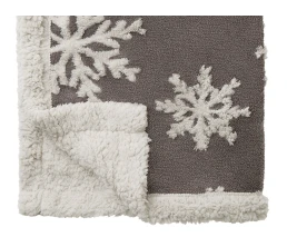 Плед Snowflake новогодний с капюшоном