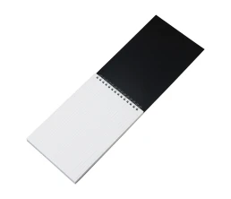 Блокнот на пружине в пластиковой обложке А5, черный