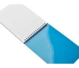 Блокнот на пружине в пластиковой обложке А5, синий