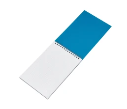 Блокнот на пружине в пластиковой обложке А5, синий