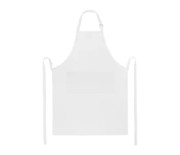 Фартук Andrea плотностью 240 г/м² с регулируемой завязкой на шее - Белый