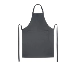Фартук Andrea плотностью 240 г/м² с регулируемой завязкой на шее - Темно-серый
