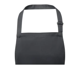 Фартук Andrea плотностью 240 г/м² с регулируемой завязкой на шее - Темно-серый