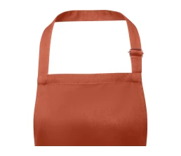 Фартук Andrea плотностью 240 г/м² с регулируемой завязкой на шее - Brick