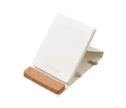 Блокнот с подставкой для телефона из пробки 