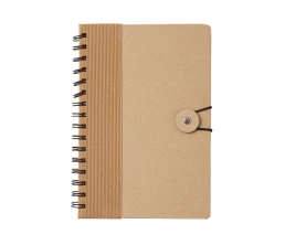 Крафтовый блокнот А5 в твердой обложке 