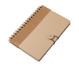 Крафтовый блокнот А5 в твердой обложке "Saharan Cypress", 80 листов 70 гр/м2 бумаги, натуральный