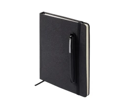 Набор блокнот А5 с магнитным держателем для ручки и подставкой для телефона и металлической шариковой ручкой 