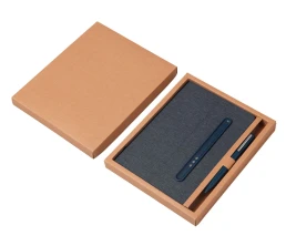 Набор блокнот А5 с магнитным держателем для ручки и подставкой для телефона и металлической шариковой ручкой 