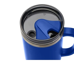 Melbourne кружка 1200 мл, сертифицированная согласно RCS, с соломинкой - Ярко- синий