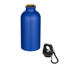 Oregon одностенная бутылка для воды с карабином, изготовленная из нержавеющей стали, сертифицированной по стандарту RCS, объемом 400 мл - Ярко-синий