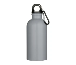 Oregon одностенная бутылка для воды с карабином, изготовленная из нержавеющей стали, сертифицированной по стандарту RCS, объемом 400 мл - Серый