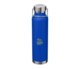 Бутылка для воды с вакуумной изоляцией Thor объемом 650 мл из переработанной нержавеющей стали, сертифицированной по стандарту RCS - Ярко-синий